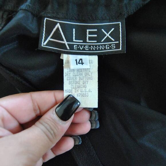 Vintage Alex Evenings Skirt with Slit - Picture 5 of 5